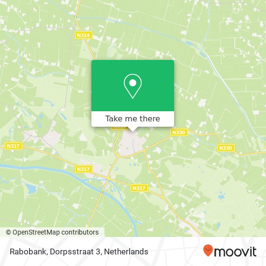 Rabobank, Dorpsstraat 3 map