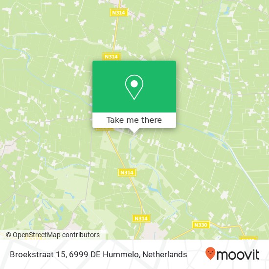 Broekstraat 15, 6999 DE Hummelo map
