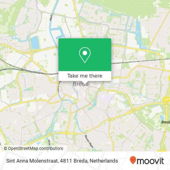 Sint Anna Molenstraat, 4811 Breda map