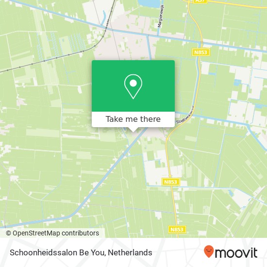 Schoonheidssalon Be You map