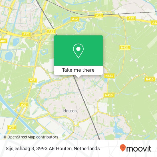 Sijsjeshaag 3, 3993 AE Houten Karte