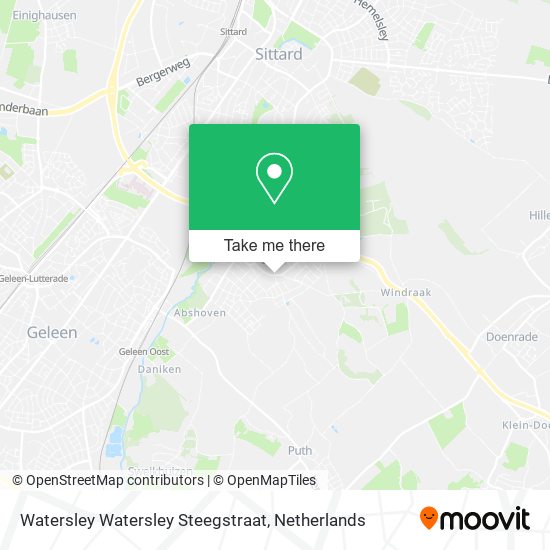 Watersley Watersley Steegstraat map