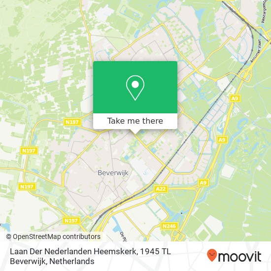 Laan Der Nederlanden Heemskerk, 1945 TL Beverwijk map