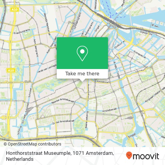 Honthorststraat Museumple, 1071 Amsterdam map