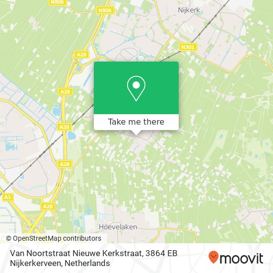 Van Noortstraat Nieuwe Kerkstraat, 3864 EB Nijkerkerveen map
