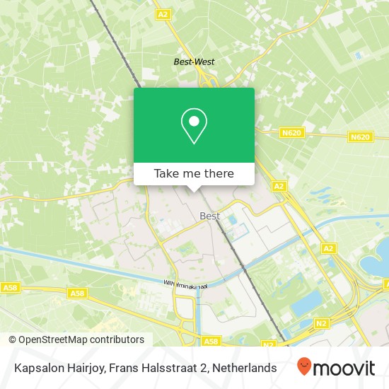 Kapsalon Hairjoy, Frans Halsstraat 2 map