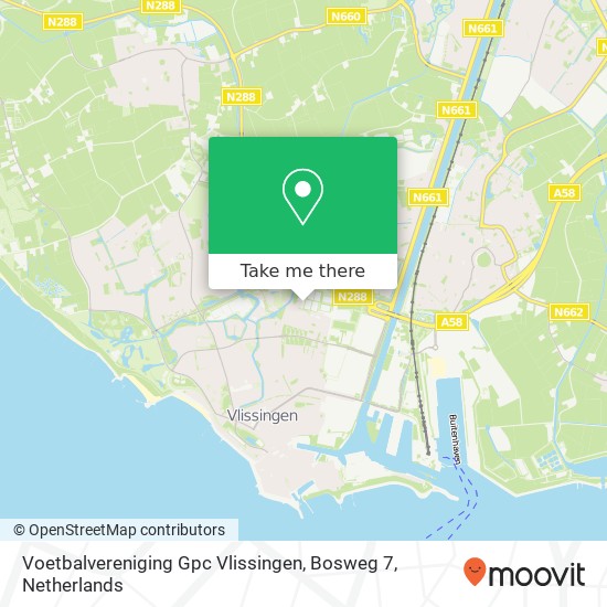 Voetbalvereniging Gpc Vlissingen, Bosweg 7 map