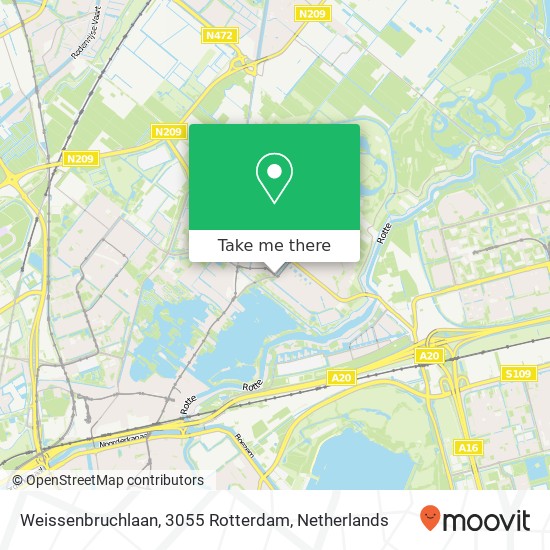 Weissenbruchlaan, 3055 Rotterdam map