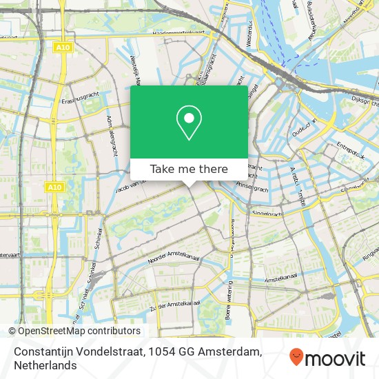 Constantijn Vondelstraat, 1054 GG Amsterdam map