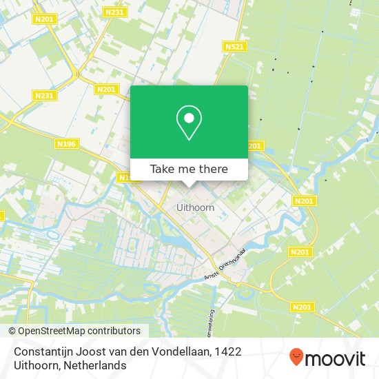 Constantijn Joost van den Vondellaan, 1422 Uithoorn map