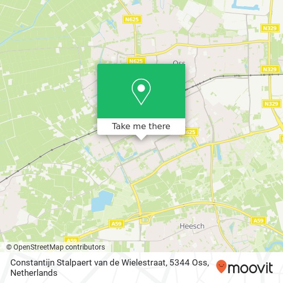 Constantijn Stalpaert van de Wielestraat, 5344 Oss Karte