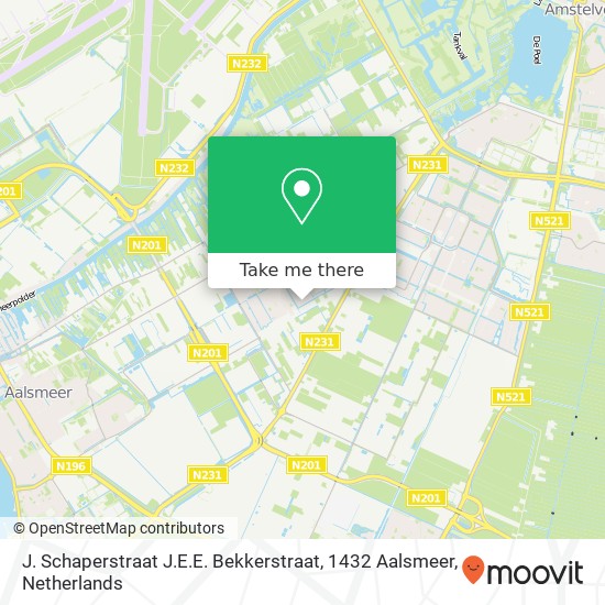 J. Schaperstraat J.E.E. Bekkerstraat, 1432 Aalsmeer map