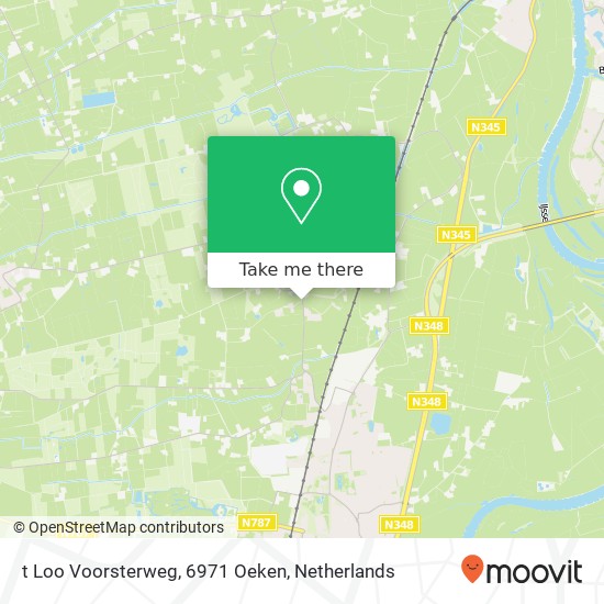 t Loo Voorsterweg, 6971 Oeken map