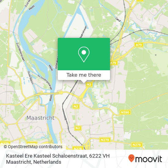 Kasteel Ere Kasteel Schaloenstraat, 6222 VH Maastricht map