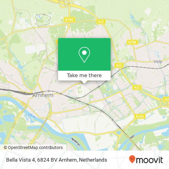 Bella Vista 4, 6824 BV Arnhem map