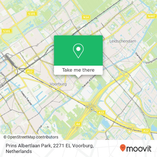 Prins Albertlaan Park, 2271 EL Voorburg map