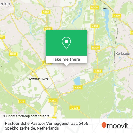 Pastoor Sche Pastoor Verheggenstraat, 6466 Spekholzerheide map