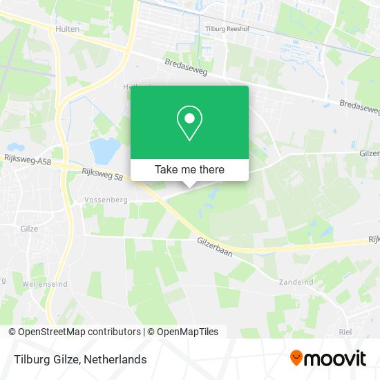 Tilburg Gilze map