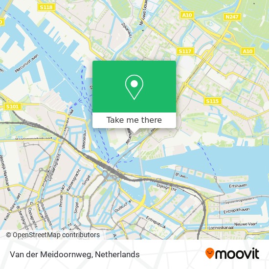 Van der Meidoornweg map