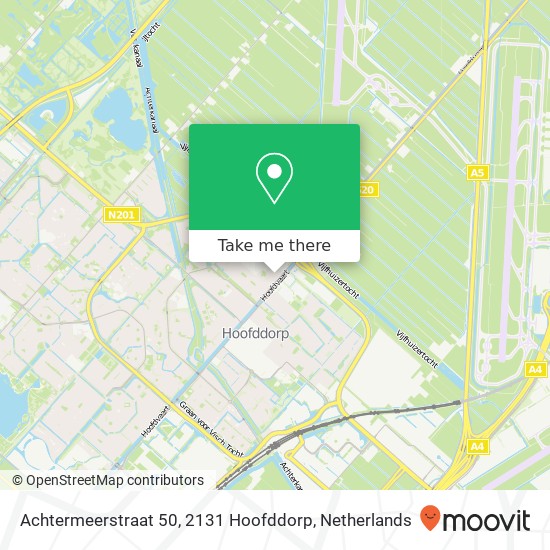 Achtermeerstraat 50, 2131 Hoofddorp map