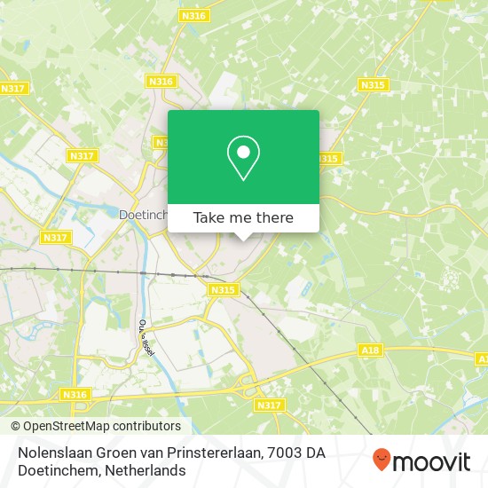 Nolenslaan Groen van Prinstererlaan, 7003 DA Doetinchem Karte