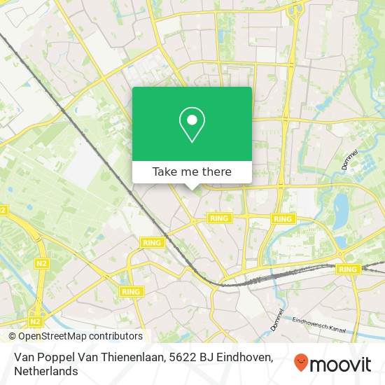 Van Poppel Van Thienenlaan, 5622 BJ Eindhoven Karte
