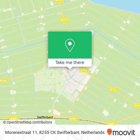Morenestraat 11, 8255 CK Swifterbant map