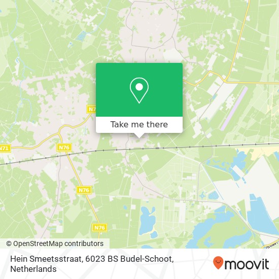 Hein Smeetsstraat, 6023 BS Budel-Schoot map