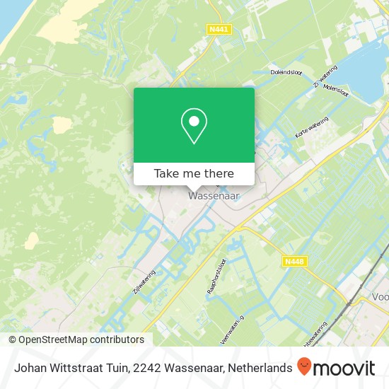 Johan Wittstraat Tuin, 2242 Wassenaar map