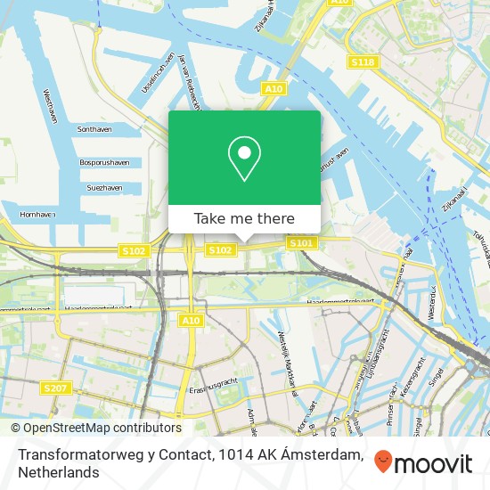 Transformatorweg y Contact, 1014 AK Ámsterdam map