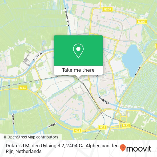 Dokter J.M. den Uylsingel 2, 2404 CJ Alphen aan den Rijn map