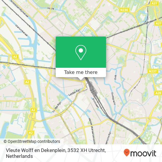 Vleute Wolff en Dekenplein, 3532 XH Utrecht map