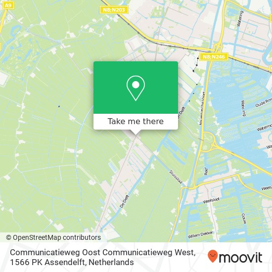 Communicatieweg Oost Communicatieweg West, 1566 PK Assendelft map