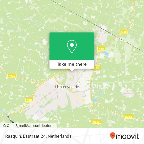 Rasquin, Esstraat 24 Karte