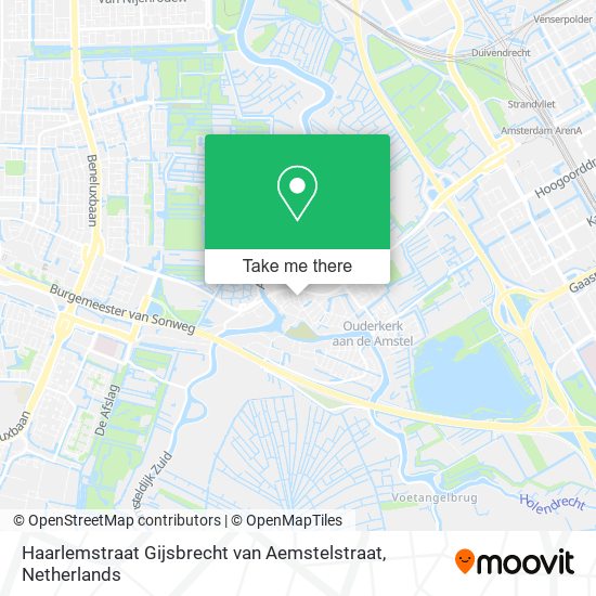 Haarlemstraat Gijsbrecht van Aemstelstraat map