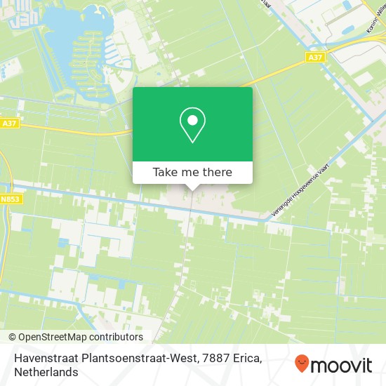 Havenstraat Plantsoenstraat-West, 7887 Erica map