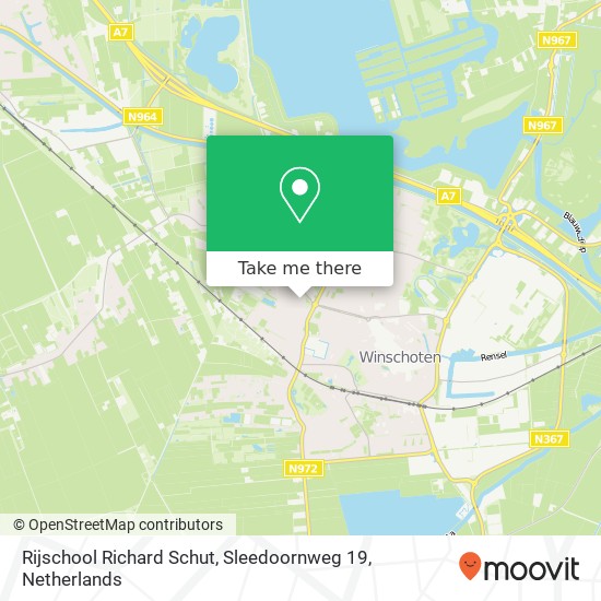Rijschool Richard Schut, Sleedoornweg 19 Karte