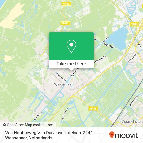 Van Houtenweg Van Duivenvoordelaan, 2241 Wassenaar Karte