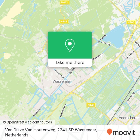 Van Duive Van Houtenweg, 2241 SP Wassenaar map