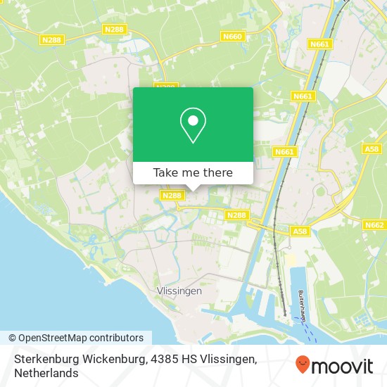 Sterkenburg Wickenburg, 4385 HS Vlissingen map