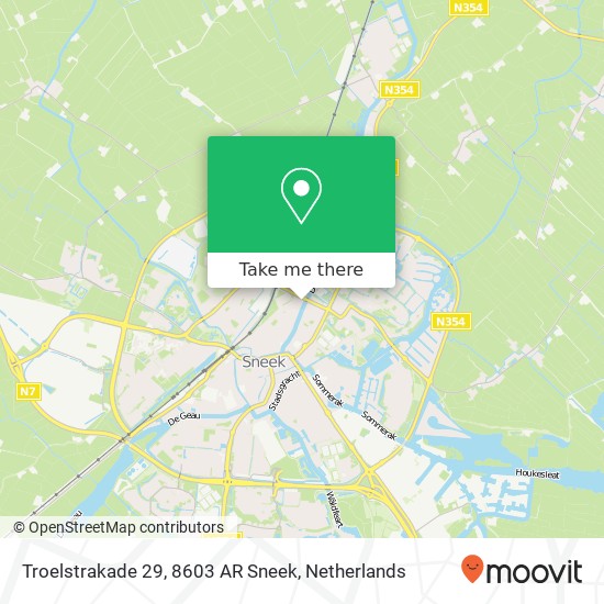 Troelstrakade 29, 8603 AR Sneek map