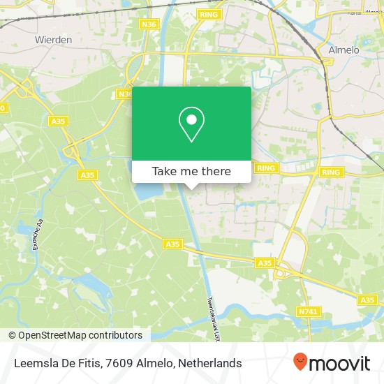 Leemsla De Fitis, 7609 Almelo map