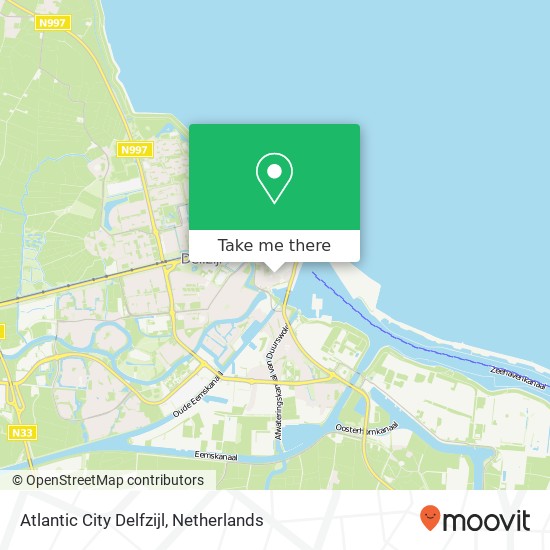 Atlantic City Delfzijl Karte
