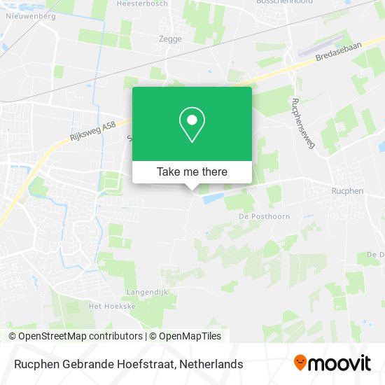 Rucphen Gebrande Hoefstraat map