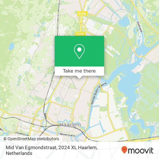 Mid Van Egmondstraat, 2024 XL Haarlem map