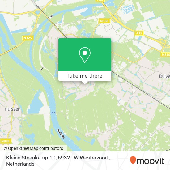 Kleine Steenkamp 10, 6932 LW Westervoort map