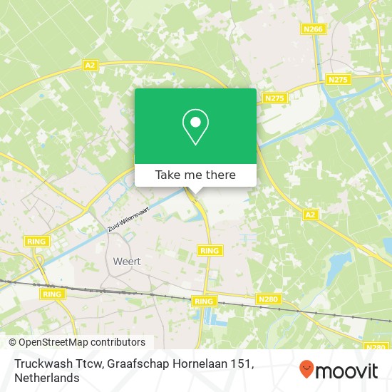 Truckwash Ttcw, Graafschap Hornelaan 151 map