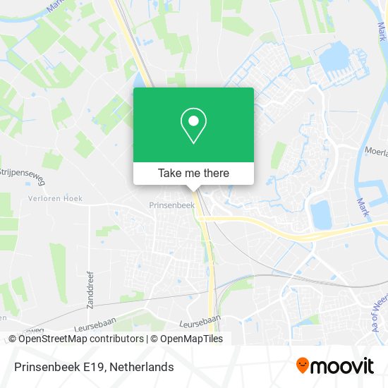 Prinsenbeek E19 map