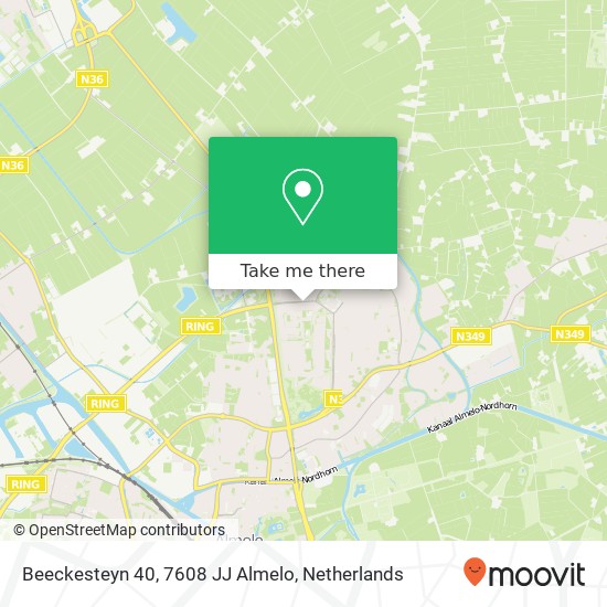 Beeckesteyn 40, 7608 JJ Almelo map