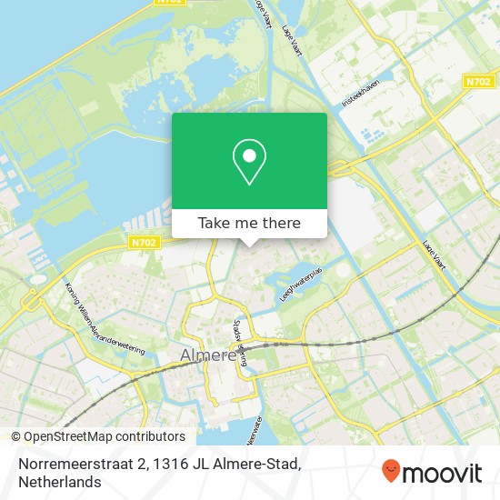 Norremeerstraat 2, 1316 JL Almere-Stad map